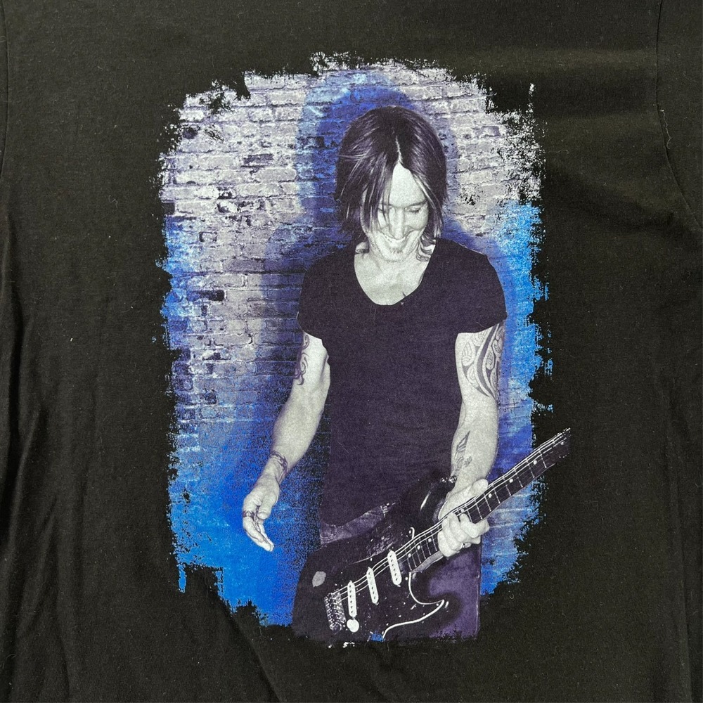 Keith Urban Graffiti U Double Sided Tour Graphic T Shirt Men Large Black Tultex
